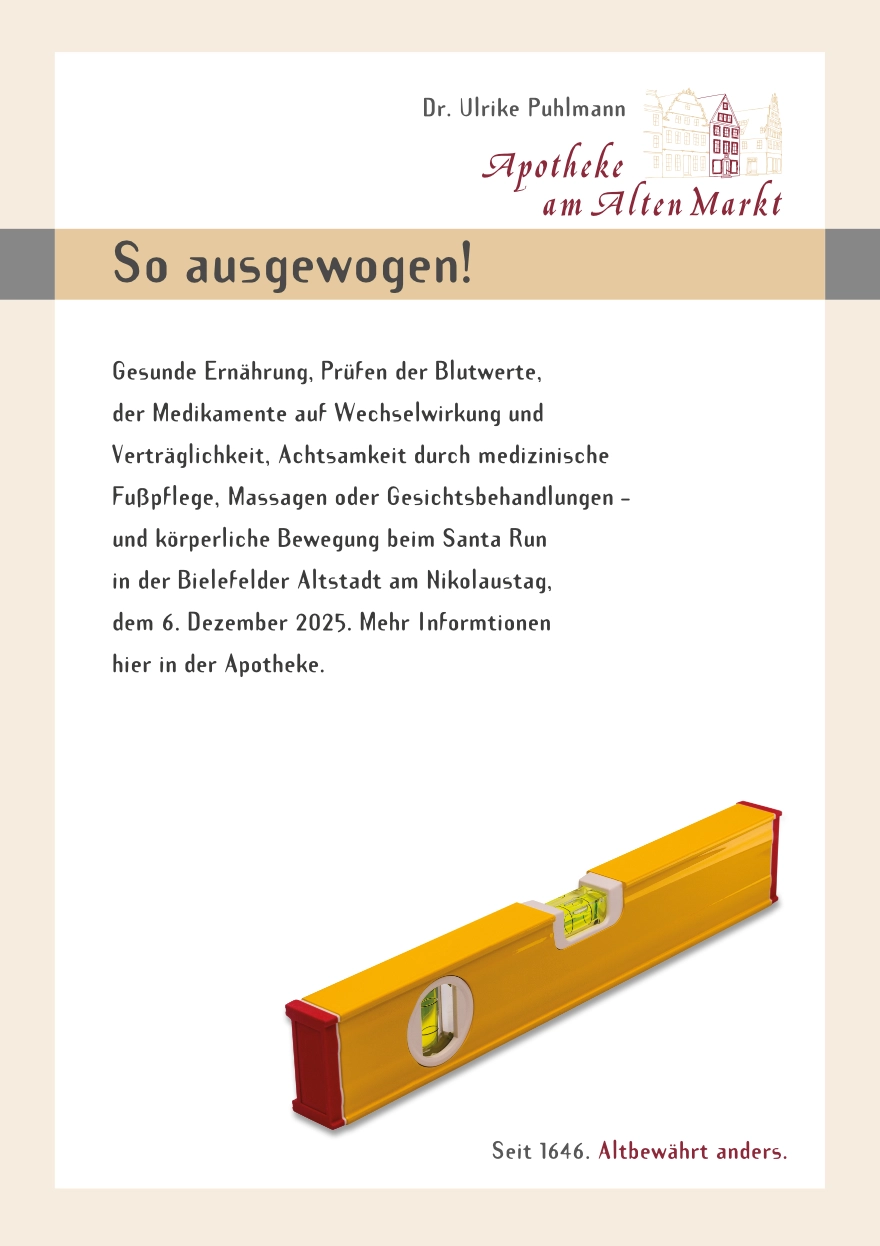 Apotheke am Alten Markt - Plakat - Waage